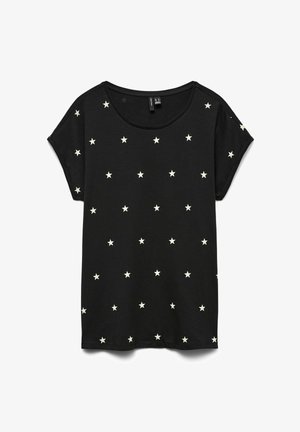 Vero Moda, VMAVA SS TOP MULTI AOP NOOS - Trükipildiga T-särk - black