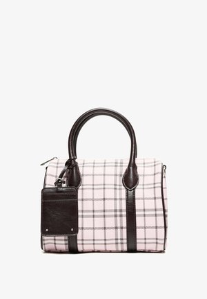 Bershka, CHECKED - BOWLING BAG - Handtasche - light pink