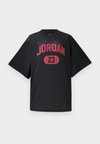 T-shirt imprimé - black/gym red