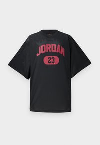 Print T-shirt - black/gym red