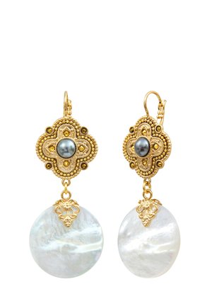 POSITANO DANGLY SLEEPER - Boucles d'oreilles - white
