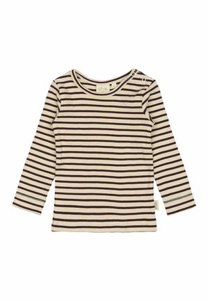 Longsleeve - dark grape off white