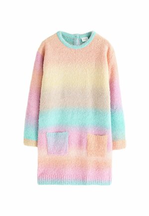BOUCLE - REGULAR FIT - Stickad klänning - rainbow
