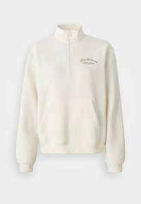 LINEAR HERITAGE HALF ZIP - Sweatshirt - white