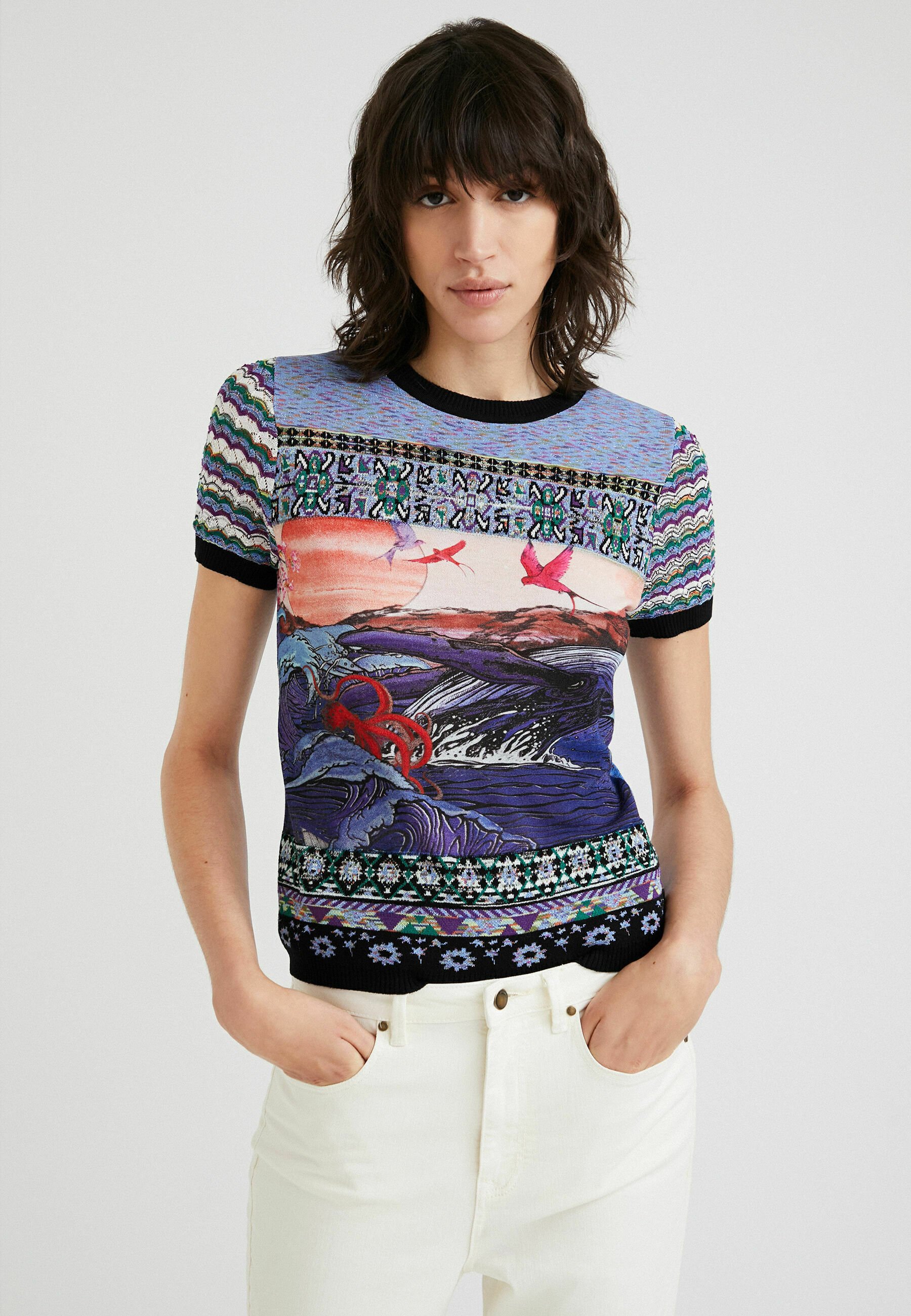 desigual - Desigual Femme T-Shirts - PALS - bleu