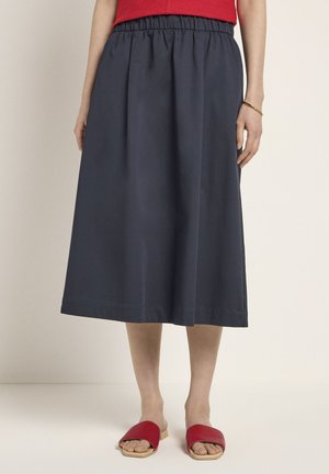 MIT GUMMIBUND - A-line skirt - midnight