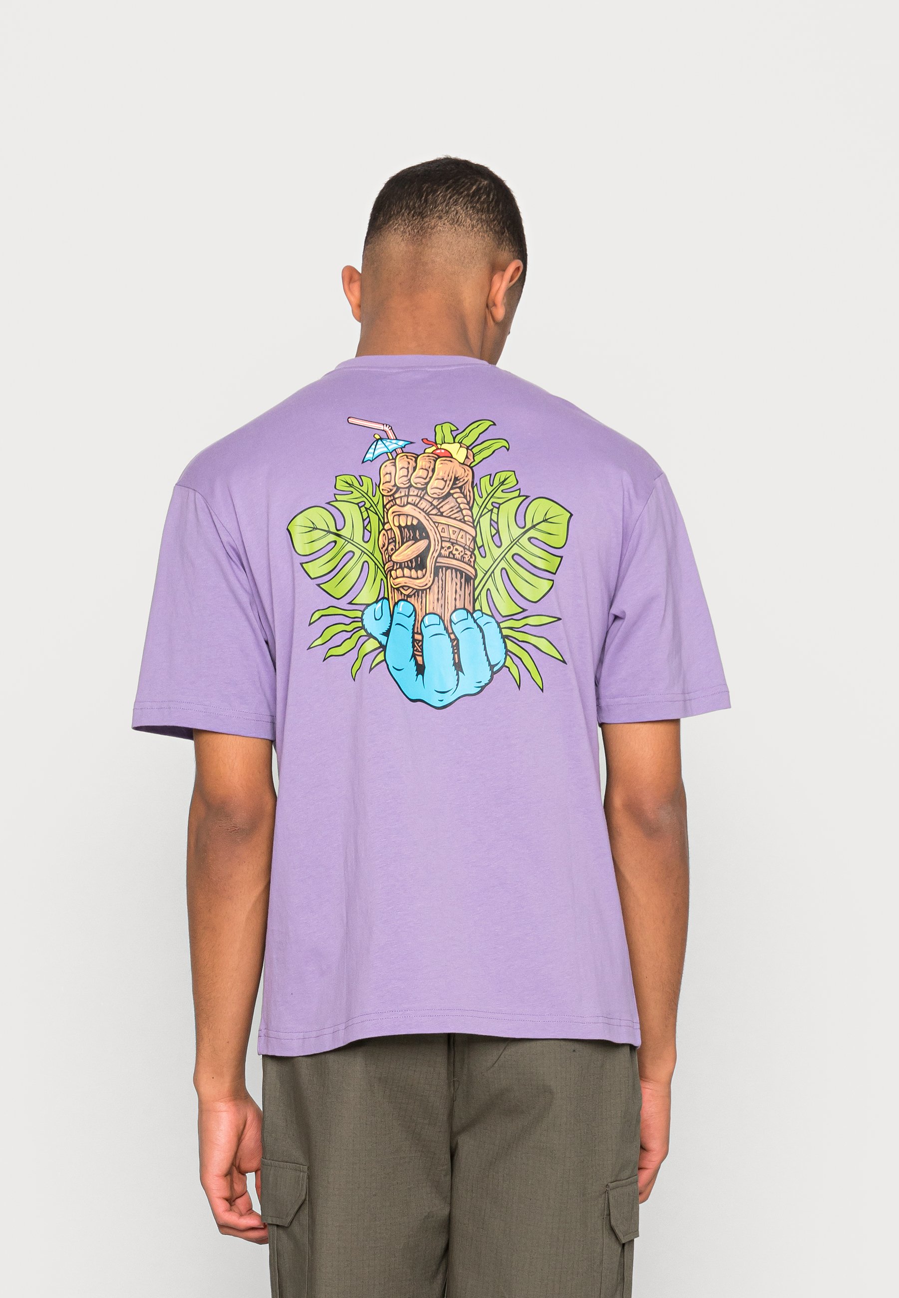 Santa Cruz TIKI HAND UNISEX - T-shirt print - lavender/lila - Zalando.nl