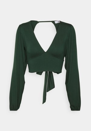 WAL G. CRISSY BACKLESS - Camiseta de manga larga - forest green