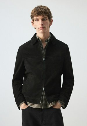 Chaqueta de cuero - black
