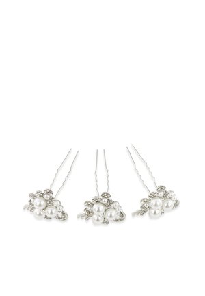 WITH BEADS AND STRASS 3 PACK - Accessori capelli - silver coloured