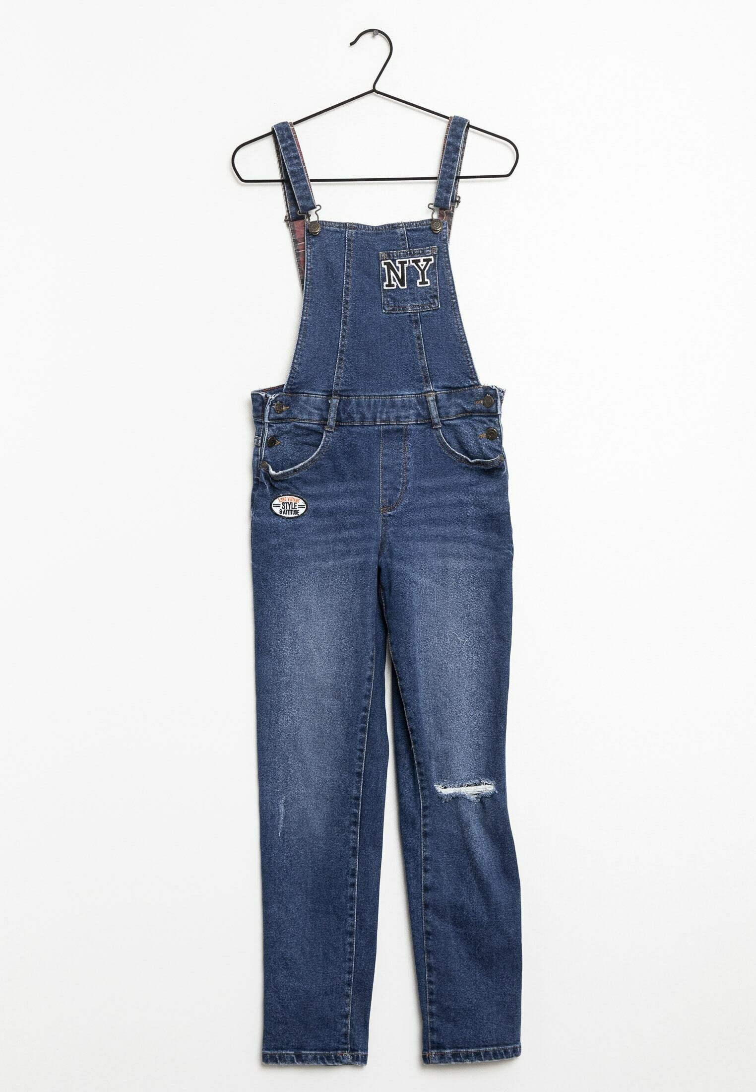 Denim Dungarees Salopette Jeans Primark Tomo Denim Dungarees, Mid Blue