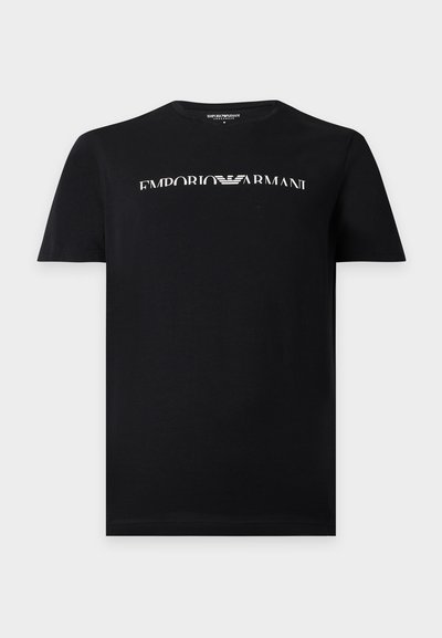 Emporio Armani SLEEVE CREW NECK - Φανέλα - black