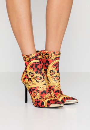 Enkellaarsjes met hoge hak - multi-coloured