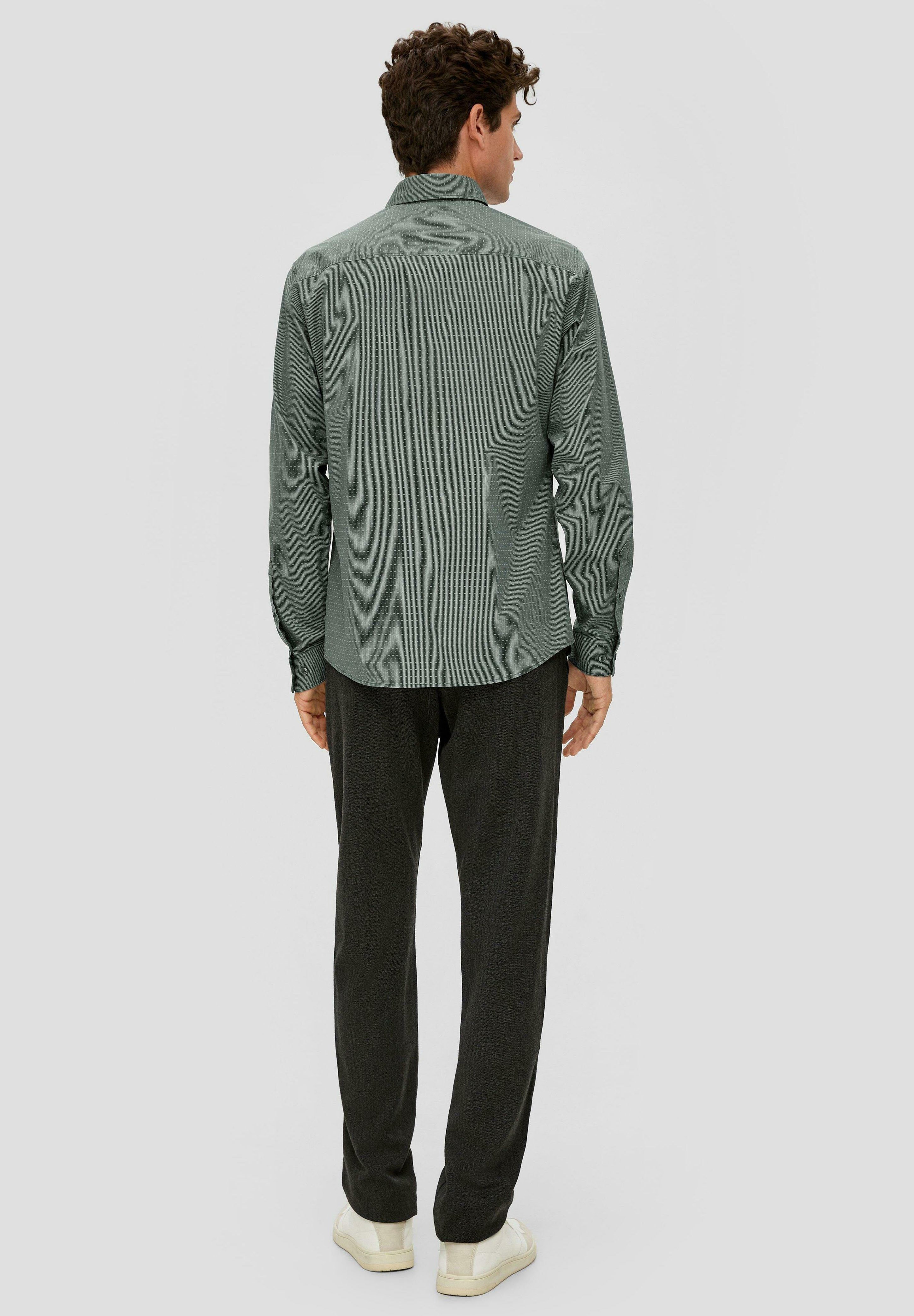 Chemise à Carreaux S.Oliver Manches Courtes - Blanc, Bleu, Vert - Taille 164 - Occasion Très Bon état