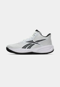 Reebok PRESS UNISEX - Basketbalová obuv - white/core black/barely grey