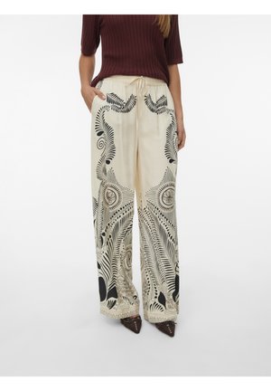 Vero Moda, VMLALITA ZOLA HW WIDE PANT WVN - Pantaloni - birch