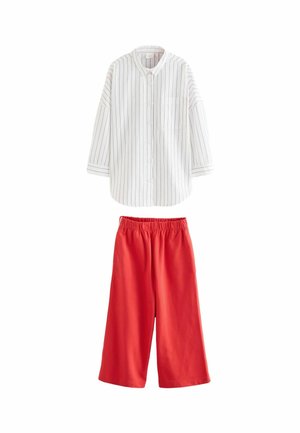 STRIPE AND SET - Träningsbyxor - red