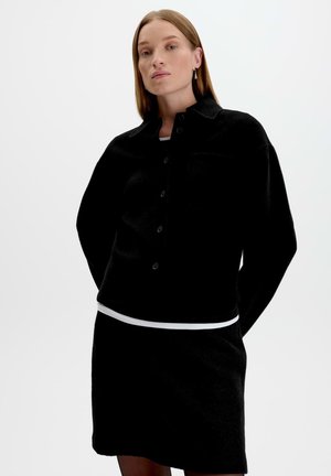 someday., RELAXED FIT TURN-DOWN COLLAR - Summer jacket - black