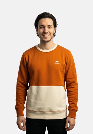 ALVARSON - Sweatshirt - rostrot/creme