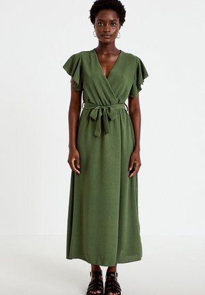 Cache Cache, CACHE CACHE CACHE CACHE LANGES, AUSGESTELLTES KLEID. - Freizeitkleid - vert kaki
