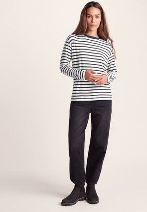 KITTY - Long sleeved top - washed black stripe