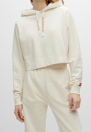 Felpa con cappuccio - white