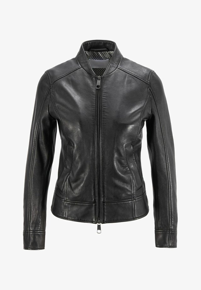 Lederjacke - black