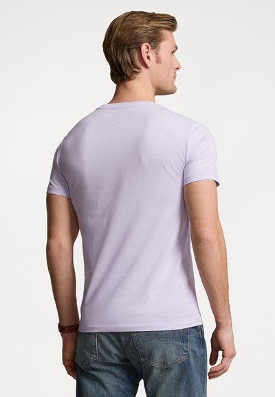 Polo Ralph Lauren CUSTOM SLIM FIT JERSEY CREWNECK T-SHIRT - Basic póló - flower purple