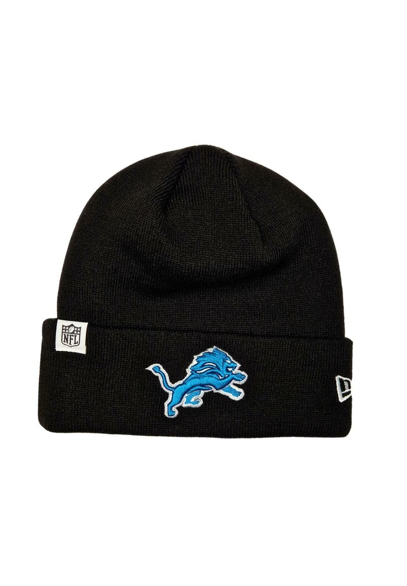 New Era DETROIT LIONS NFL LOOP LABEL - Beanie - schwarz/black - Zalando
