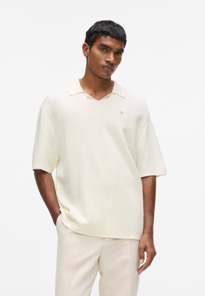 BOXY - Bluză polo - cannoli cream