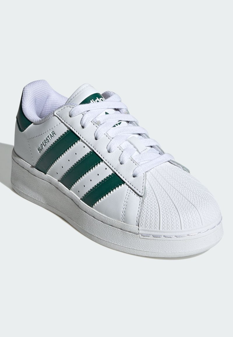 Adidas light green superstar slip on trainers Clearance