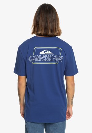 Quiksilver LINE BY LINE - Μπλουζάκι με στάμπα - monaco blue