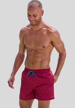 Uimashortsit - bordeaux petrol