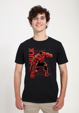 CAPTAIN AMERICA BRAVE NEW WORLD STONE WALL HULK - Print T-shirt - black