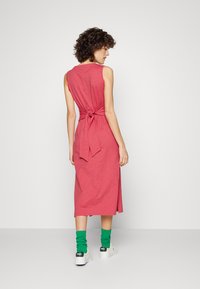 Lauren Ralph Lauren SLUB JERSEY SLEEVELESS DRESS - Vestido de malha - red sky