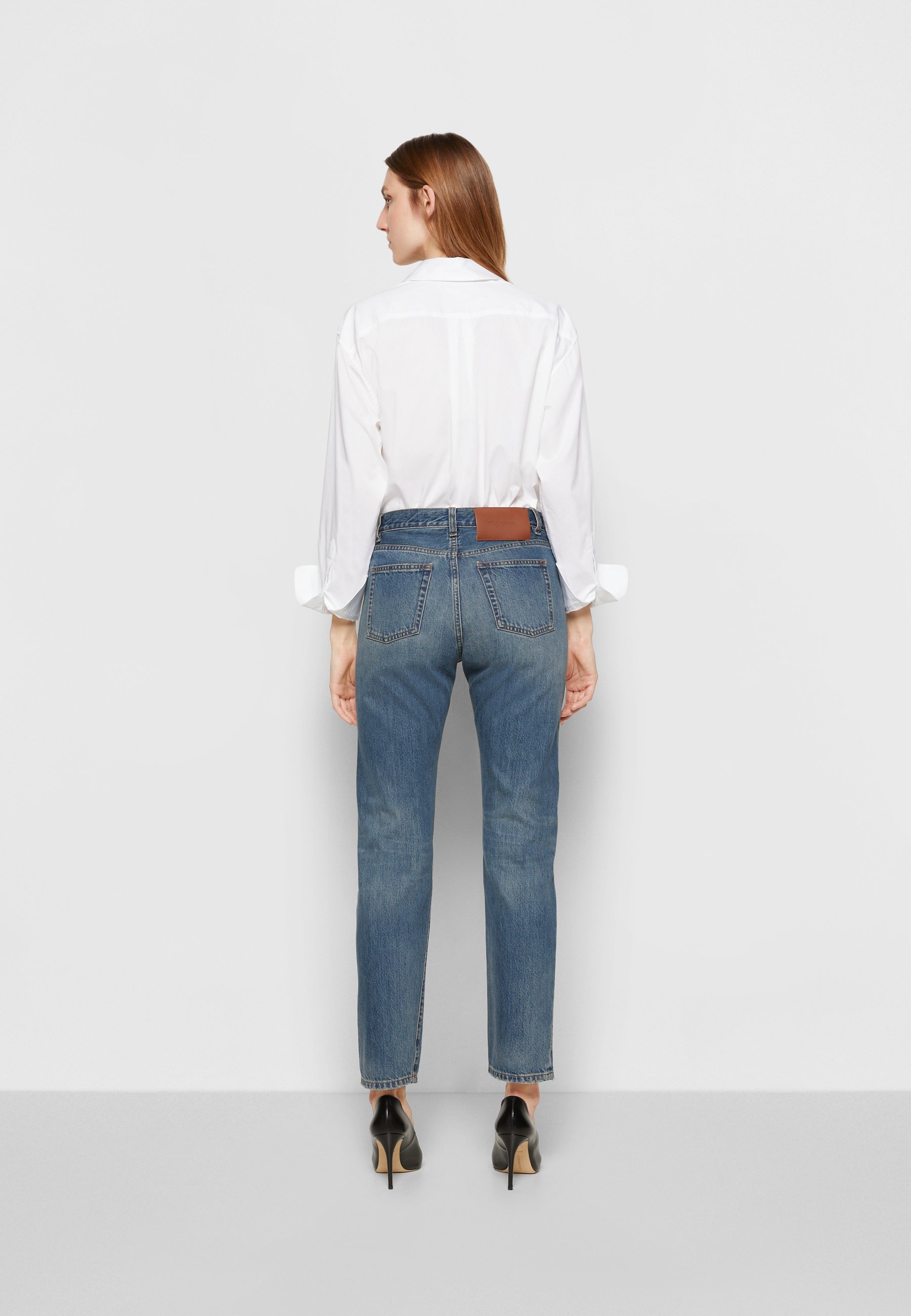 Victoria Beckham OLIVIA - Jeans Straight Leg - steel blue wash/blau -  Zalando.ch
