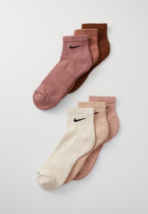 EVERYDAY PLUS CUSH ANKLE UNISEX 6 PACK - Chaussettes de sport - pearl whtite/bio beige/rose whisper/fossil rose/mineral clay/pecan/black