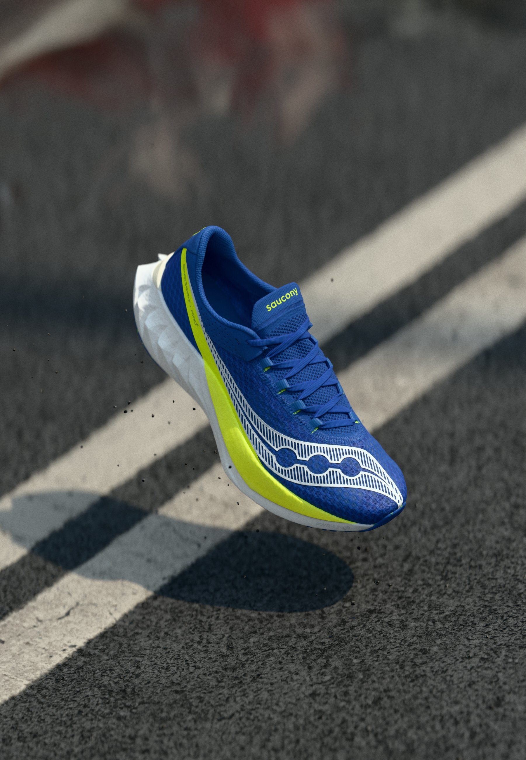 Saucony Blue Athletic Running Shoes with Neon Yellow Accents Saucony Endorphin Speed 3 Review: Yeah, It main image 3