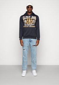 Brave Soul BURNHAM - Felpa - navy/mustard/white