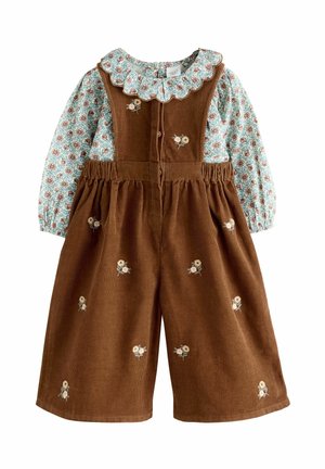 REGULAR FIT - SET - Traksipüksid - chocolate brown