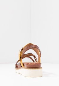 Tamaris Platform sandals - nut/saffron
