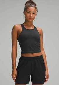Ebb to Street Cropped Racerback - Top - black