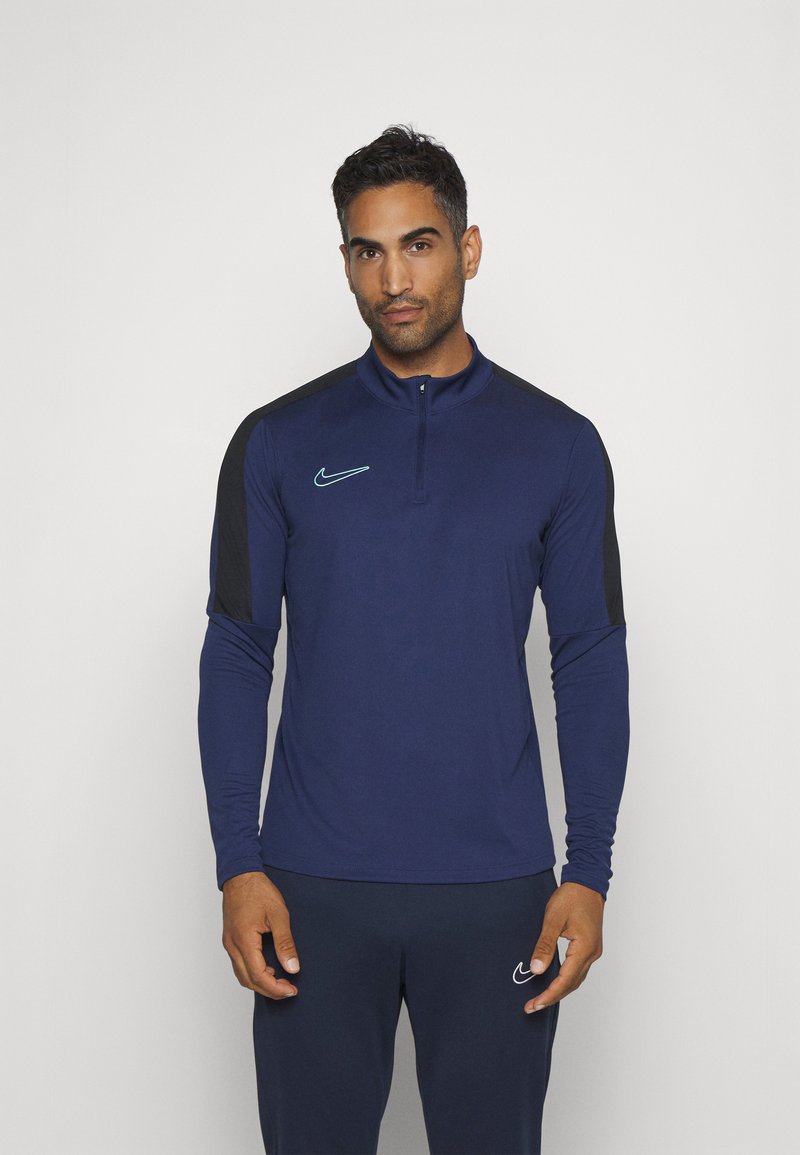 Nike Performance ACADEMY DRILL TOP - Langarmshirt - midnight navy/black/hyper turq