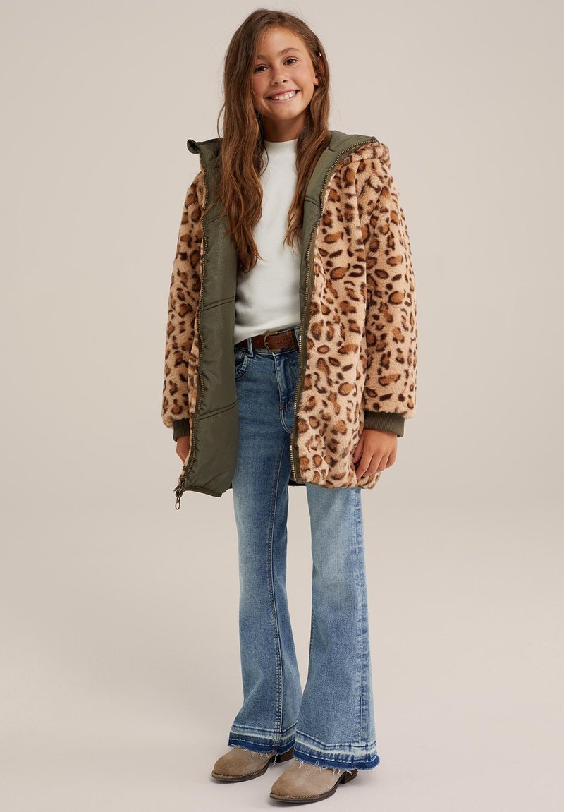 WE Fashion Zimní kabát - green