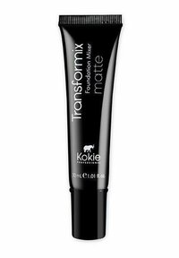 Svart 30 ml kosmetiktube med en matt yta. Har vit text som säger "Transformix Foundation Mixer matte" och en liten logo av en elefant.