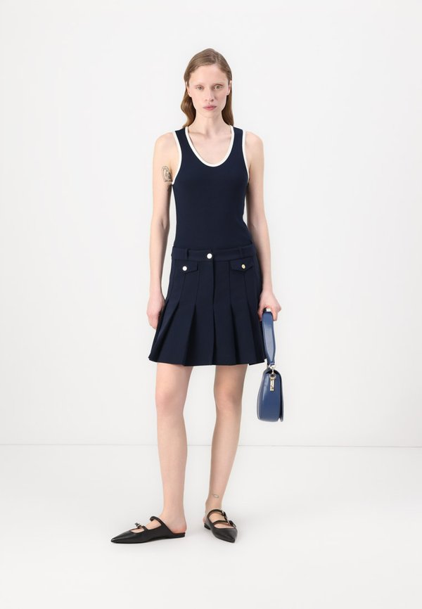 BUTTON PLEATED MINI SKIRT - Pleated skirt2