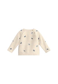 s.Oliver MIT GESTICKTEM MUSTER - Trui - helles beige