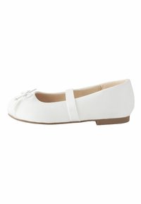 Next BALLET SHOES - Lära-gå-skor - white stain resistant satin