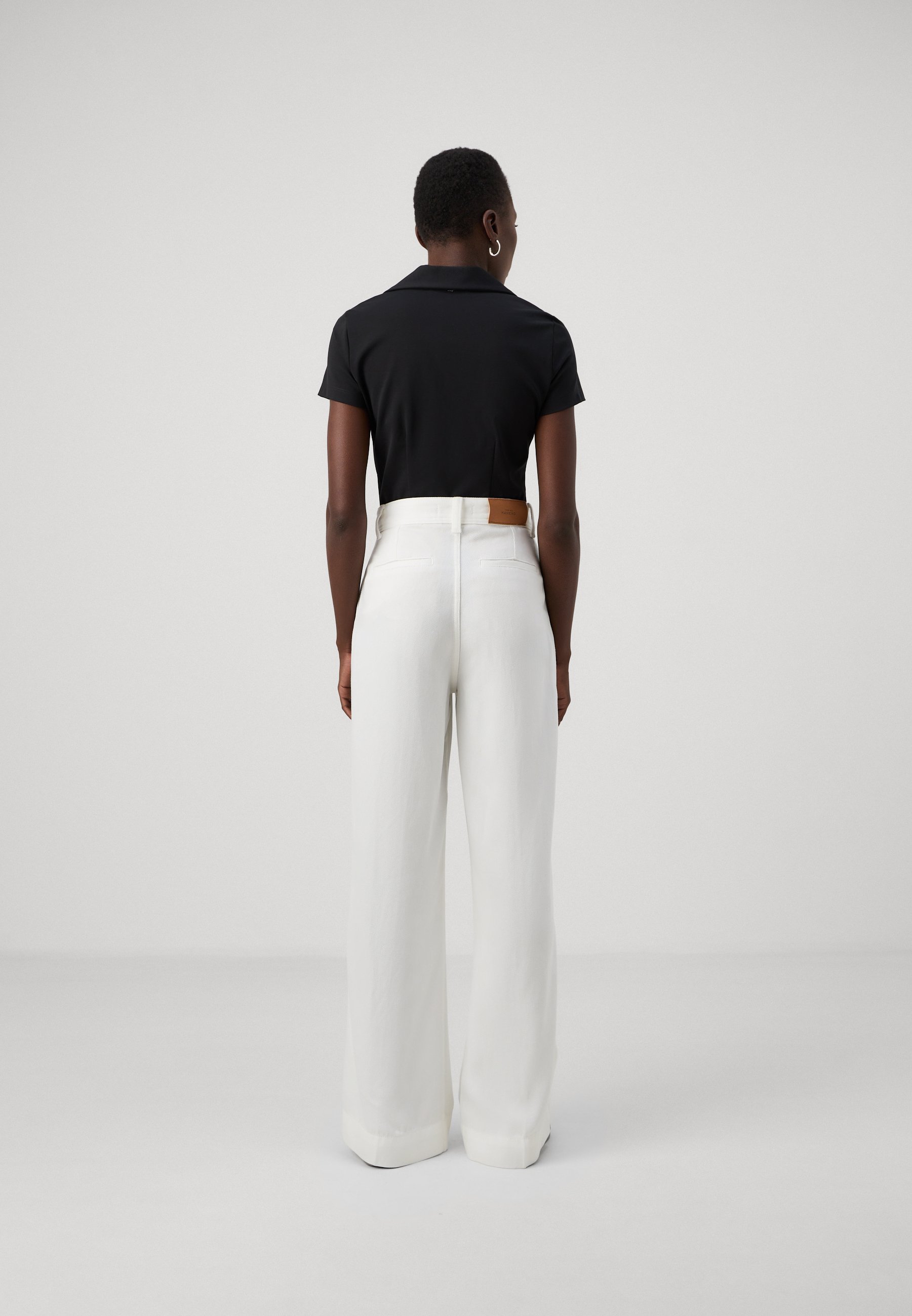 7 for all mankind PLEATED TROUSER - Wide Leg - white