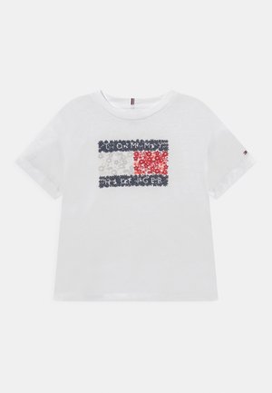 FLOWER FLAG TEE - T-shirt con stampa - white